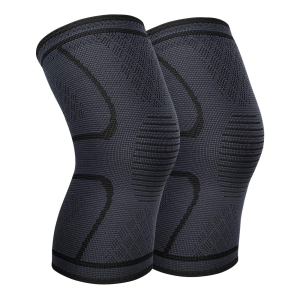 Knee compression support sleeves